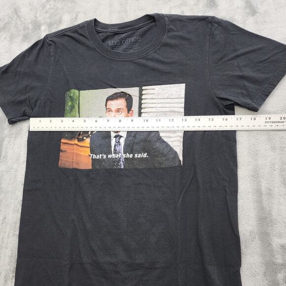 The Office Michael Scott That's What She Said Crew Neck Tee Size S Black Humor - Picture 5 of 7